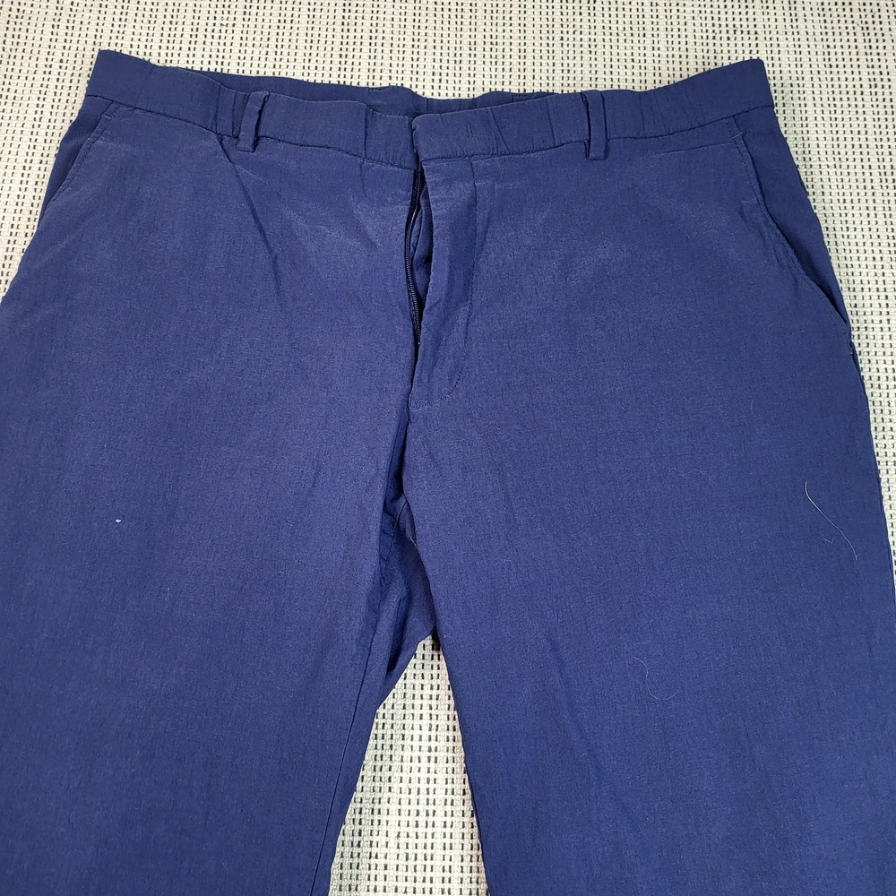 Tommy Hilfiger Dress Pants Mens 36x32 Blue Chino Stretch Flat Front Casual